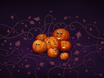 Scary Halloween HD Wallpaper Pumpkins Witches Spider Web