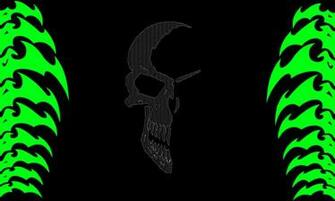 Green Skull By Deadcat091