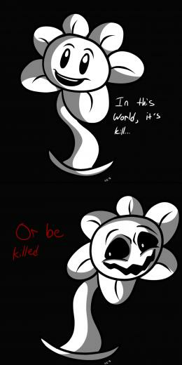 Flowey Undertale By Wolfyomega