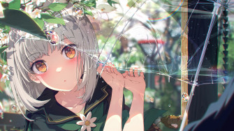 Cute Anime Girl Blushing 4k Wallpaper iPhone HD Phone 230h