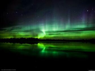 Wallpaper Northern Lights Sky Star Reflection Desktop