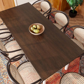 Varypaper Dark Brown Wood Contact Paper X78 Textured