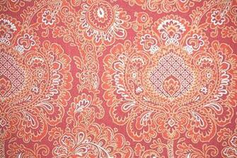 S Vintage Wallpaper Amazing Red Paisley Pattern