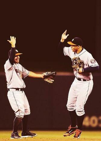 Jose Altuve George Springer Houston Astros Game