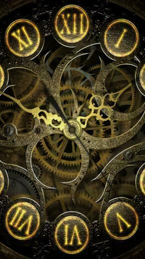 Clock Mechanism Steampunk Lockscreen Android Wallpaper