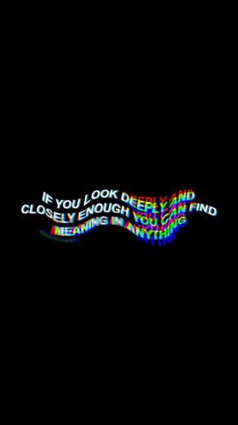 Deep Meaning Trippy Aesthetic Quotes Wallpaper
