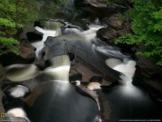 Porcupine Mountains Waterfall Michigan