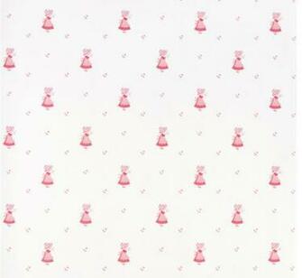Vintage Wallpaper Flowergirl Pink Eclectic By Retro