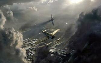 Flying Over Pearl Harbor Wallpaper