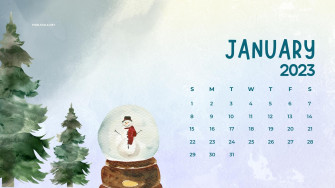 January Calendar Desktop Background HD Net