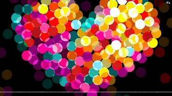 Colorful Hearts Wallpaper