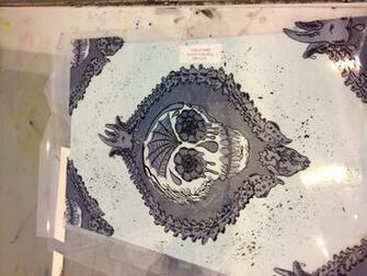 Skull Damask Print Glukkake Me