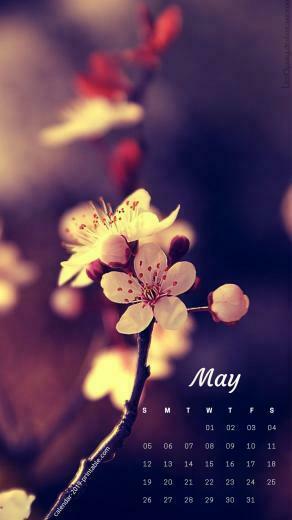 May iPhone Calendar Flower Wallpaper Calendars In