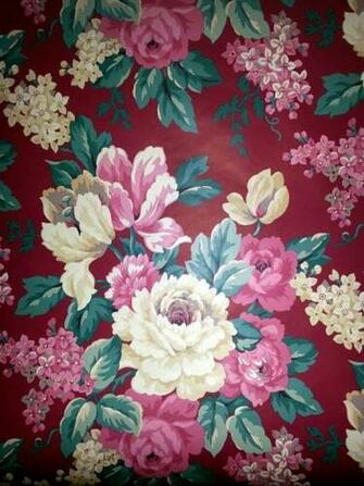 Vintage Waverly Wallpaper By Vintagehomedecorbynj On