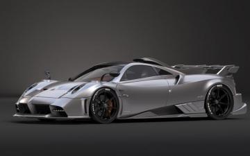 Wallpaper Pagani Huayra Imola Silver Supercar