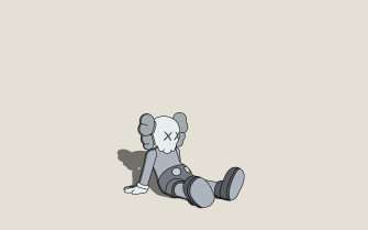 Kaws Holiday Wallpaper 4k Alone Sad Mood