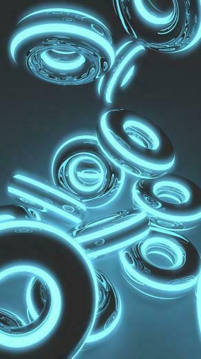 HD 3d Blue Dark Circle Wallpaper For iPhone 6s Plus