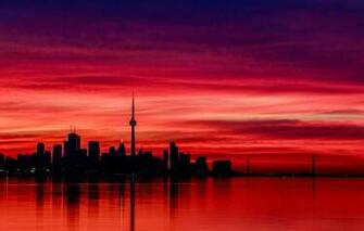 Wallpaper Reflection The Evening Canada