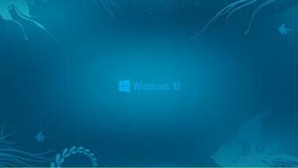 Windows Wallpaper In Abstract Deep Blue See And New Logo HD