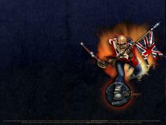 Trooper Iron Maiden Papel De Parede Sobre