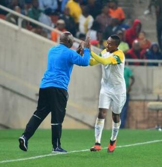 Sundowns Coach Mosimane Says He Ll Turn Lebohang Maboe Into A