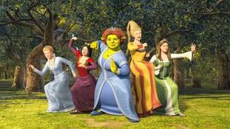 Wallpaper Animated Shrek Queda Fiona