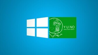 Funny Green Windows Meme Desktop Wallpaper