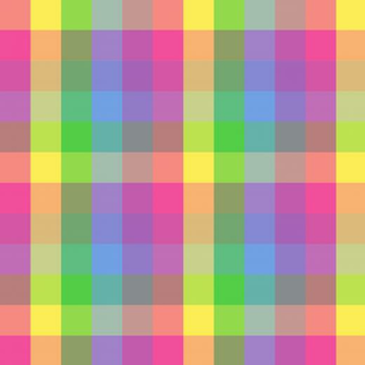 Cute Colorful Checkered Pattern Clip Art