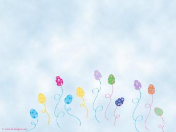 Easter Desktop Wallpaper Egg Balloons