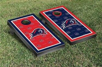 Njit Highlanders Repeat Logo Wallpaper Cornhole Set