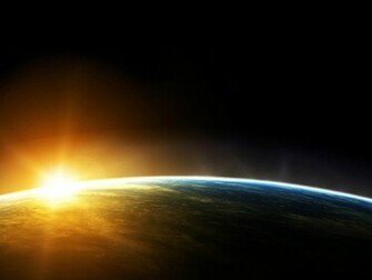 Sunrise In Space Wallpaper Image Photos Pictures And Background
