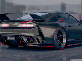 Modified Smoked Color Toyota Supra Mk4 Right Side And Rear 4k