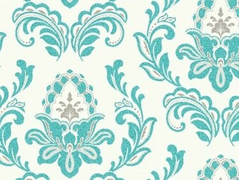 Delivery On Arthouse Bijoux Damask Teal Wallpaper