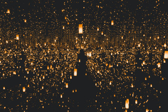 Covered By Lanterns Lights Dark 5k Wallpaper HD Photography 4k Image