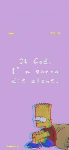 Sad Bart iPhone X Wallpaper