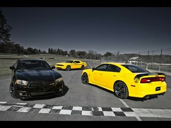Dodge Challenger Srt8 Yellow Jacket Trio Wallpaper