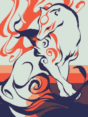 Celestial Brush An Okami Amaterasu Japanese Art Drawings