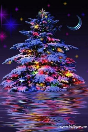 3d Christmas Tree Wallpaper For iPhone