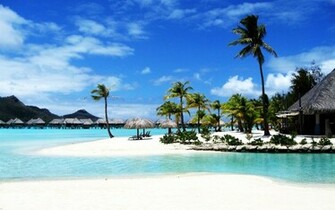 Natural Beach Resort Wallpaper HD