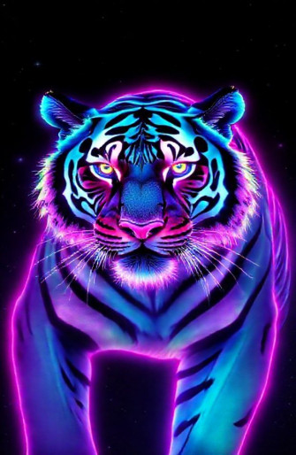 Neon Animal Wallpaper