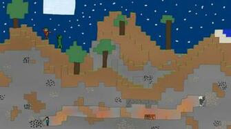 Minecraft Wallpaper 2d Speedpaint By Bastiaandegoede