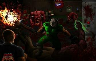 Wallpaper Background The Game Legend Marines Doom