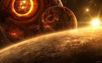 Death Outer Space Planets Digital Art Science Fiction Qauz