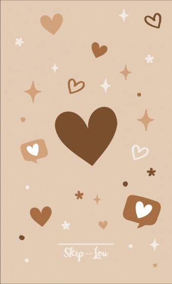 Able Brown Heart Wallpaper For Phone And Computer