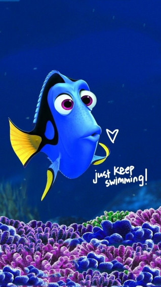 Disney iPhone Wallpaper Keep Swimming