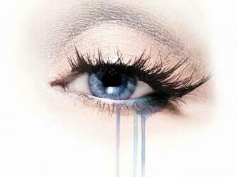 At In Most Beautiful Eyes With Tears Wallpaper