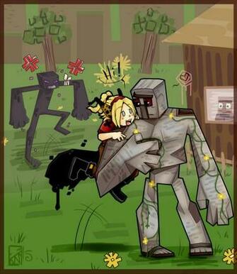 Go Back Gallery For Minecraft Iron Golem Wallpaper