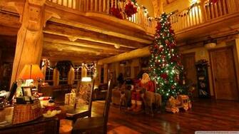 Lodge At Christmas Time 4k HD Desktop Wallpaper For Ultra