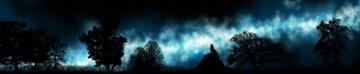 Triple Monitor Multi Screen Multiple Loup Wolf Stars Etoiles