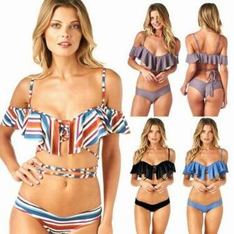 Sexy Girls Stripping Inspirational Bikini Women Swimsuit Tankini Y